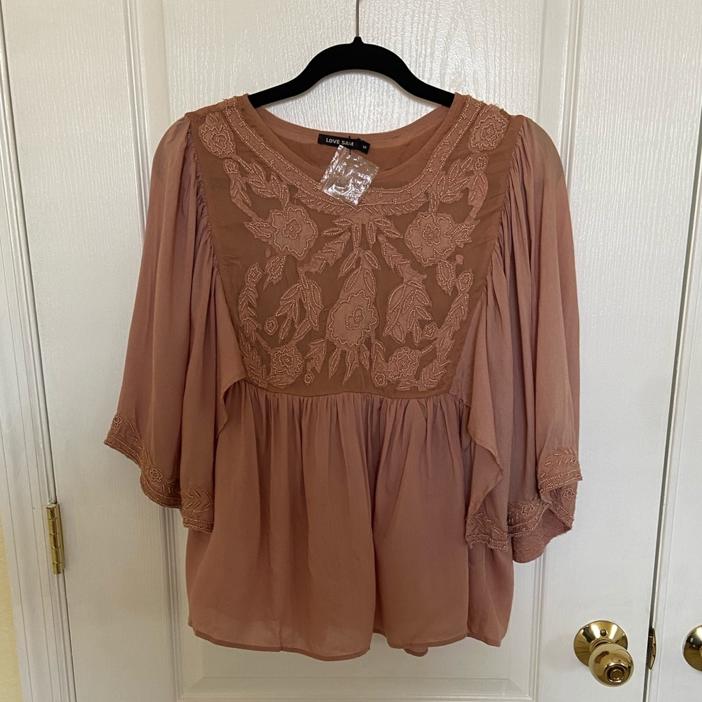 Love Sam Embroidered/Beaded Top - Picture 4 of 11